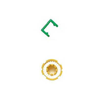 FLOATTOP Yellow Bobbin and Green Clip for Inflatable PFD